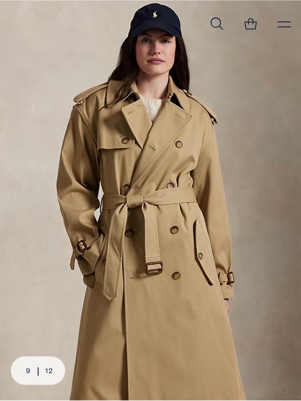 Lauren Ralph Lauren Women's Tan Trench Coat